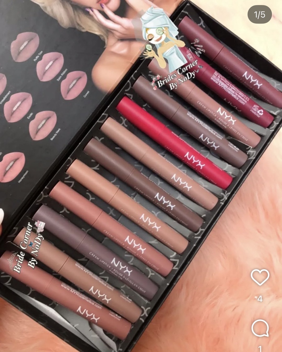 12  لون سائل  كلهم أحلي من بعض من  nyx