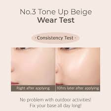 Numbuzin No.3 Porcelain Base-Skip Tone Up Beige SPF50+